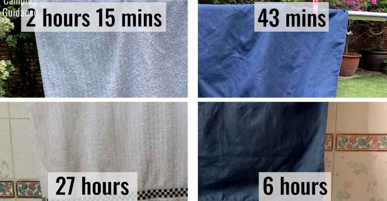 Drying the Rainleaf towel outdoors and indoors 