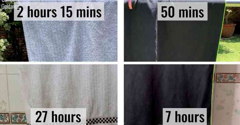 Drying the PackTowl Personal towel indoors and outdoors to see how long it'll take to dry after wringing.