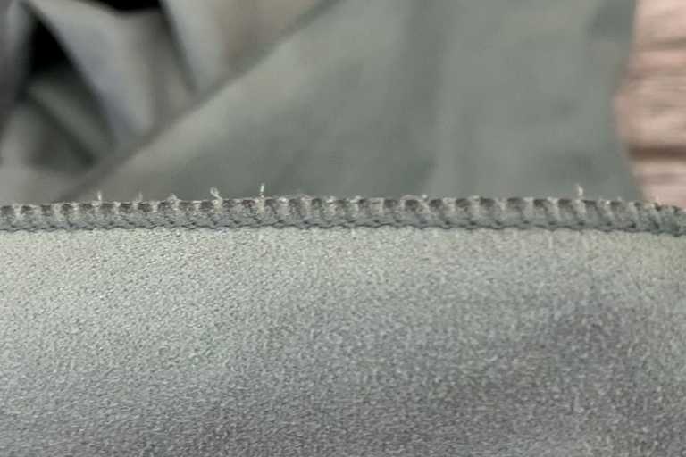 Slight fraying of the seams of the Sea to Summit Drylite towel.
