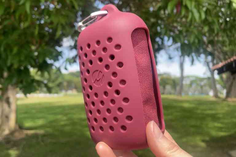 The Matador NanoDry towel in its storage pouch.