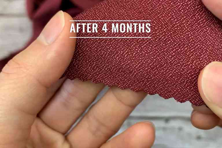 Stitching of the Matador NanoDry after 4 months - still completely intact.