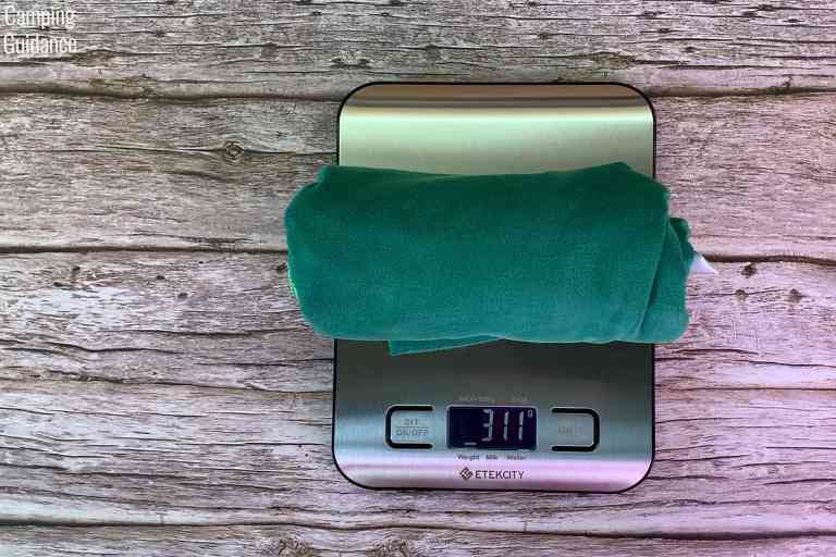 Weight of the Wise Owl Outfitters towel after wringing – 311 grams (or 11 ounces).