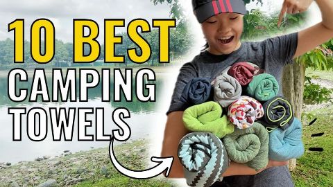I bought, tested and compared 10 of the best camping towels – PackTowl Personal, PackTowl Luxe, Sea to Summit DryLite, Sea to Summit Tek, Nomadix Original, REI Multi Towel, REI Multi Towel Lite, Matador NanoDry Shower, Wise Owl Towel, and the Rainleaf Towel.
