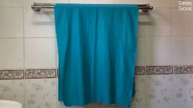 Drying the Sea to Summit AirLite Towel indoors.