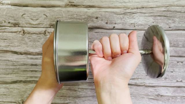 The filter basket, stem, base and spreader (inner) of the Coleman 12-Cup Stainless Steel Percolator.