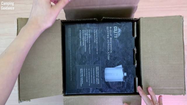 Unboxing the Coletti Bozeman Camping Coffee Percolator.