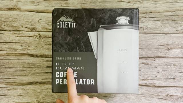 The marketed capacity of the Coletti Bozeman Percolator is 9 cups, but the actual tested capacity is only 5-6 cups.