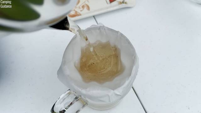 When too little water is added to a camping percolator, the brew is extremely diluted.