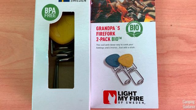 Here's what the outer packaging of the Light my Fire GrandPa's FireFork looks like.