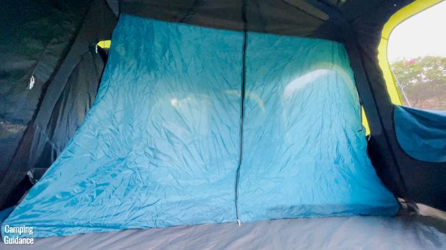 The room divider of the Coleman Instant Cabin 10