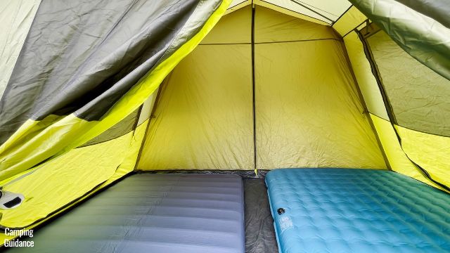 The room divider of the Outdoor Products Instant Cabin 10