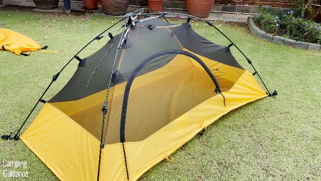 This is what the Teton Sports 1-Person Vista Quick Tent looks like with the rainfly off.