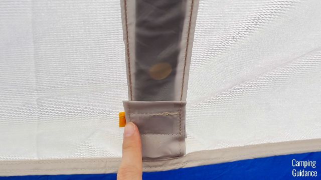 This is a picture of the black strip in the window sleeve.