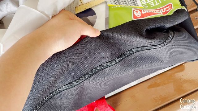 This is what the carry bag of the Coleman Elite Sundome Tent looks like.