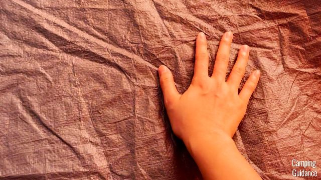 This is what the flooring of the Coleman Red Canyon 8-Person Tent looks like.