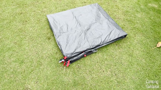 This is the Coleman Skydome Tent folded in half twice.