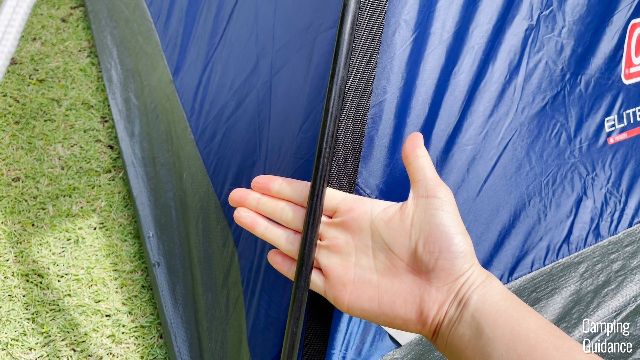 Fiberglass poles of the Coleman Elite Sundome 6