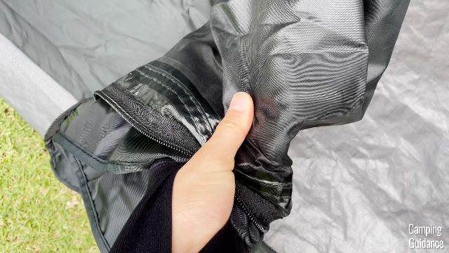 The tent fabric of the Coleman Instant Cabin 4.