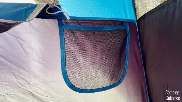 This is one of the pockets inside the Coleman Carlsbad Tent.