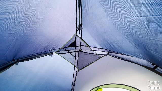 This is the gear loft of the Coleman Skydome Tent.