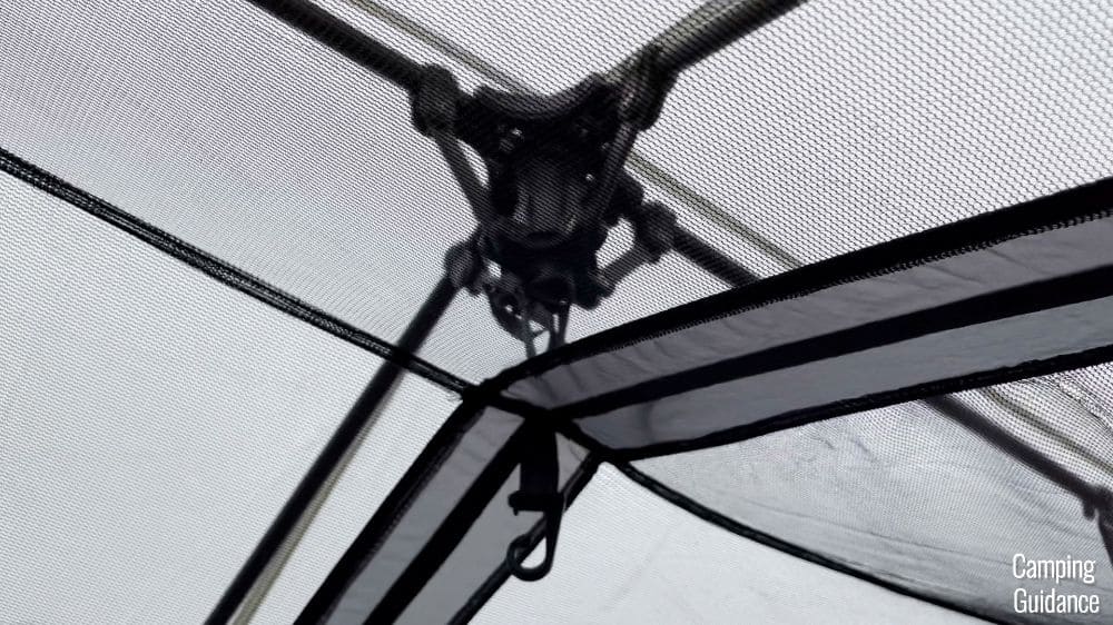 A close up of the center hub of the Core Instant Cabin 9