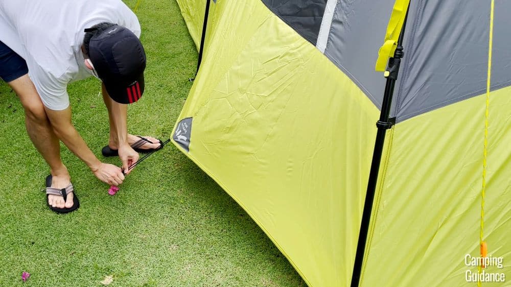 My brother staking out one of the vents of the Core Instant 9.