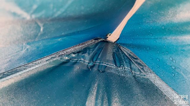 Leakage at the corners of the REI Base Camp 6.