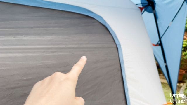 Me pointing to the door creases.