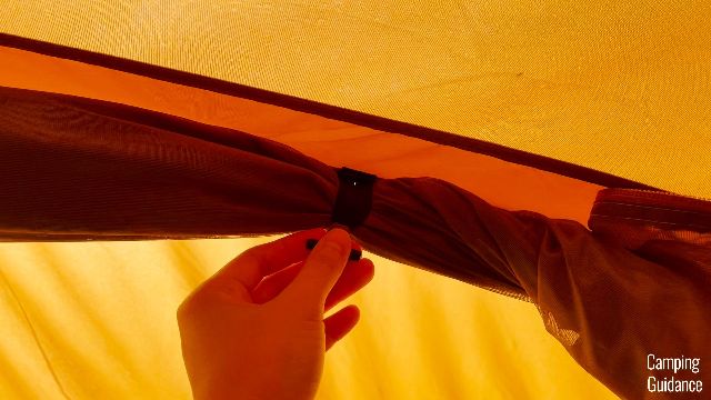 A close-up shot of what one of the toggles of the front door of the Wawona 6 looks like.