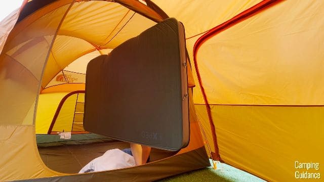 Me taking my Exped MegaMat Duo 10 out the front door of the Wawona 6.