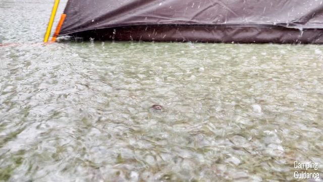 The base of the Wawona 6 sitting in water.