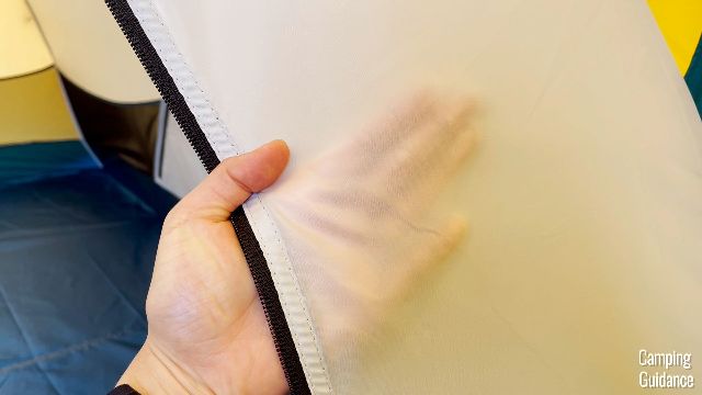 What the tent body of the REI Base Camp 6 looks like.