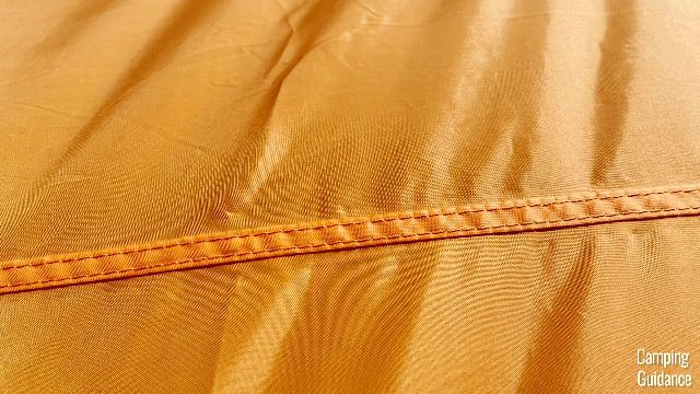 What one of the seams in the Wawona 6 looks like.