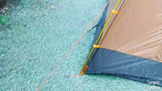 The North Face Wawona 6 sitting in a flooded yard.