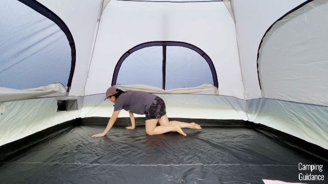 Me crawling on the floor looking for any leakage.