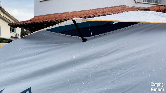 This is one of the roof vents of the REI Base Camp 6.