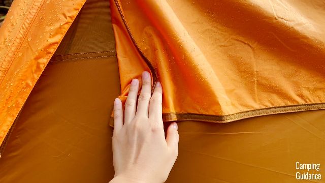 How much the outer window fabric covers the mesh underneath of the Wawona 6.