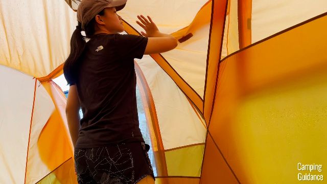 Me checking for any leakage from the vent.