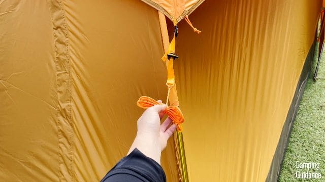 One of the pre-attached guylines that came with the Wawona 6.