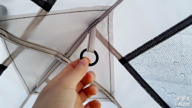 A close-up shot of the lantern loop in the Caddis Rapid 6.