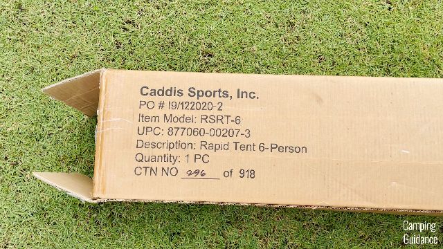 The outer packaging of the Caddis Rapid 6.
