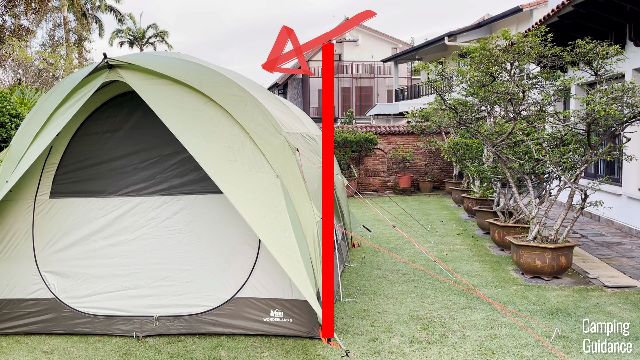 Another camera angle showing what the side walls of the REI Wonderland 6 look like.