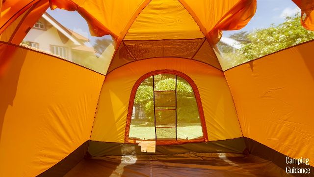 What all 3 windows in The North Face Wawona 6 look like when opened.