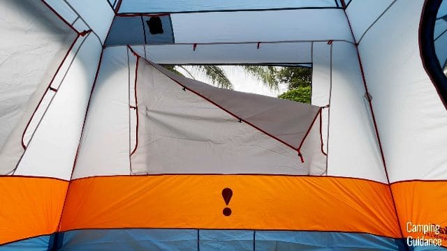 A window in the Eureka LX 6 partially opened.