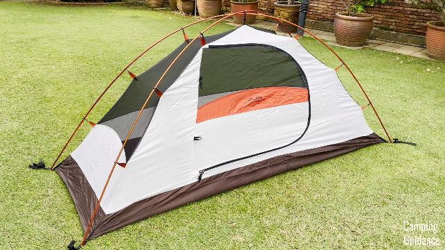 What the front of the Alps Mountaineering Lynx 1 looks like without the rainfly.