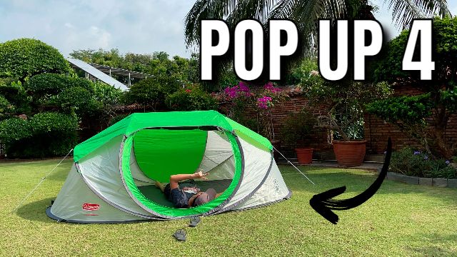 The author in her Coleman Pop Up 4.