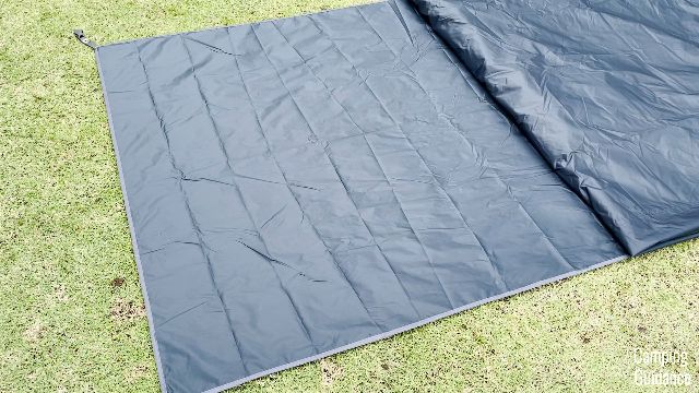 The provided footprint of the Hyke and Byke Zion 2 Tent.