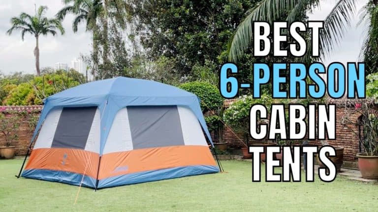 The Eureka Copper Canyon LX 6 in the author's yard. (This is the featured image for the Best 6-Person Cabin Tents article.)