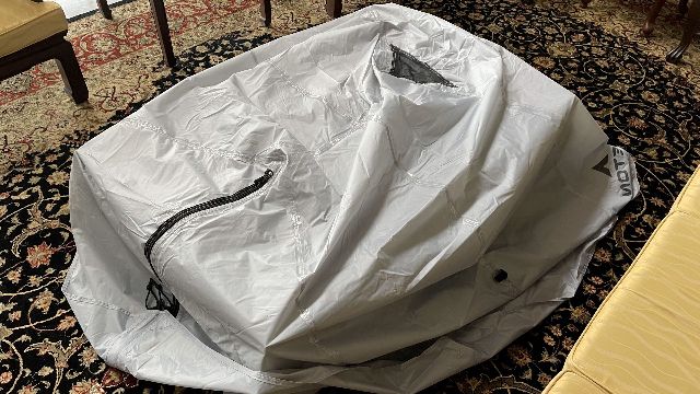 Drying the rainfly of a tent