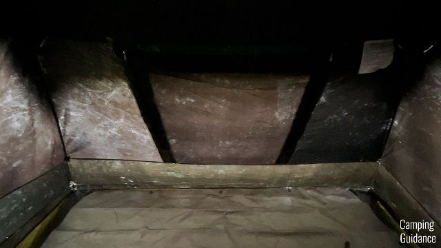 What the dark rest feature of the Ozark Trail Dark Rest Instant Cabin 6 looks like during the day
